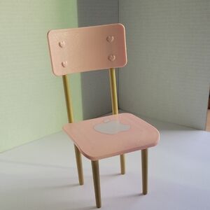 Charming Pink and Gold Toy Chair